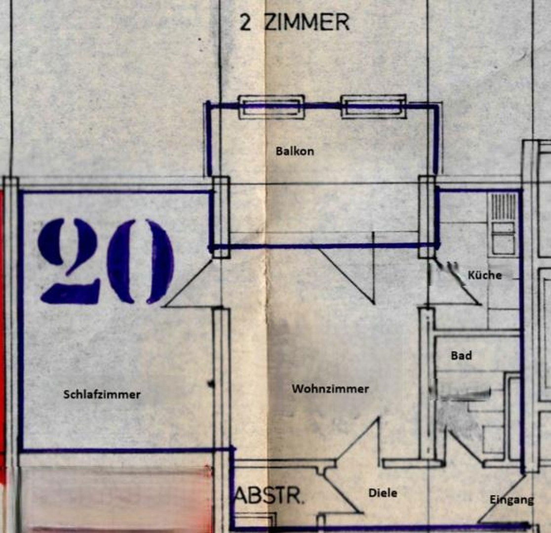 Wohnung zum Kauf provisionsfrei 160.000 € 2 Zimmer 47,3 m²<br/>Wohnfläche 2.<br/>Geschoss Ettlingen - Kernstadt 1 Ettlingen 76275