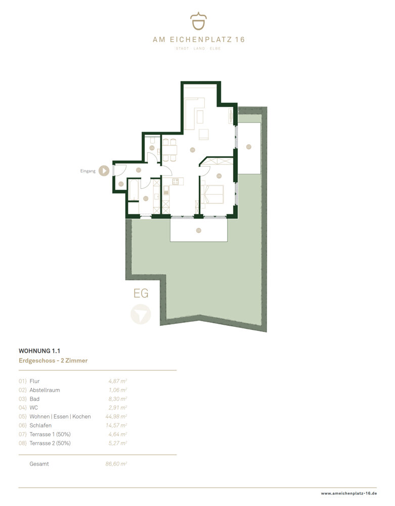 Wohnung zum Kauf 749.000 € 2 Zimmer 86,7 m²<br/>Wohnfläche Osdorf Hamburg 22549