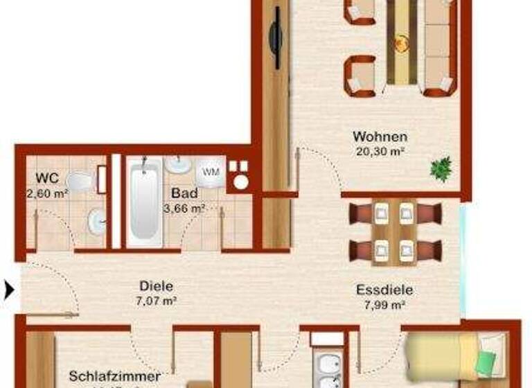 Wohnung zum Kauf 210.000 € 3 Zimmer 78,3 m² Straubing 94315