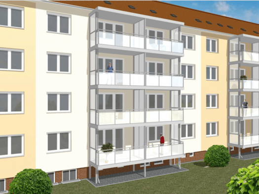 Wohnung zur Miete 420 € 3 Zimmer 61,2 m² 3. Geschoss frei ab 01.11.2026 Blankenburgstraße 9 Furth Chemnitz 09114