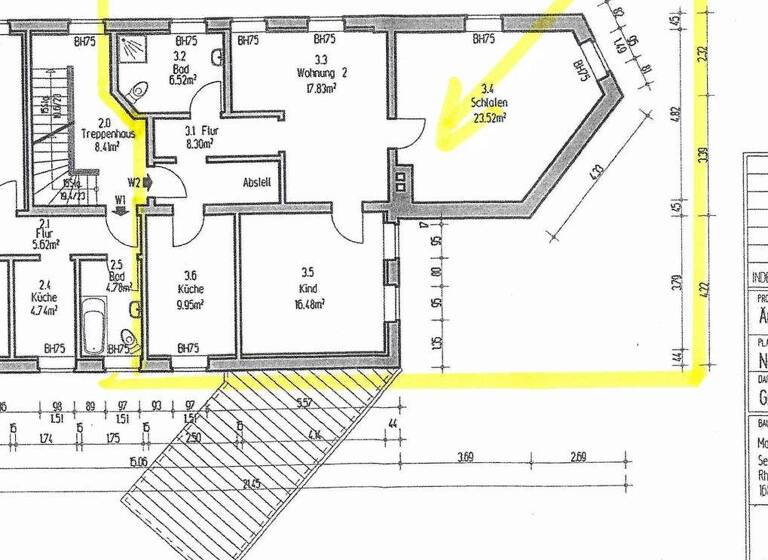 Wohnung zur Miete 450 € 3 Zimmer 90 m² 2. Geschoss Schloßstraße 2 Rheinsberg 16831