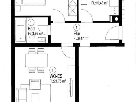 Wohnung zur Miete 650 € 2 Zimmer 59 m² 3 Geschosse frei ab 01.05.2026 Burghausen 84489