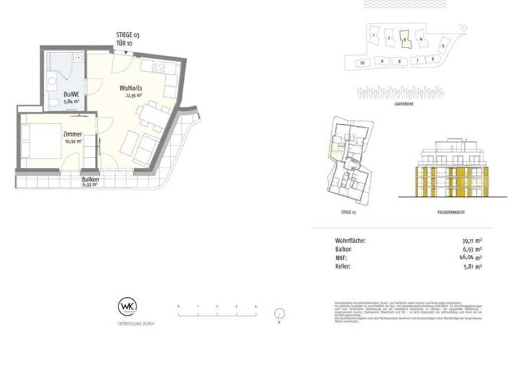 Studio zum Kauf - Erstbezug provisionsfrei 319.700 € 2 Zimmer 39,1 m² 1. Geschoss frei ab sofort Kuchelauer Hafenstrasse 98/ Stiege 3 Wien(Stadt) 1220