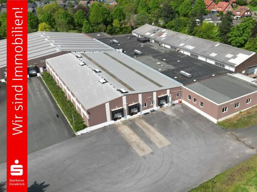 Lagerhalle zur Miete provisionsfrei 5.862 m² Lagerfläche teilbar ab 565 m² Mettingen 49497