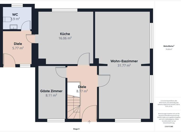 Einfamilienhaus zum Kauf 168.000 € 4 Zimmer 110 m² 996 m² Grundstück Strücklingen Saterland / Strücklingen 26683