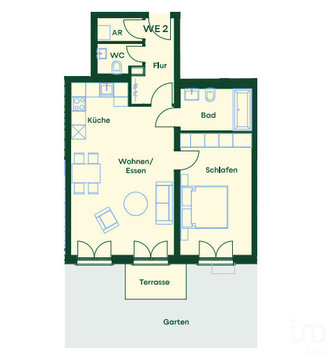 Wohnung zum Kauf 399.000 € 2 Zimmer 64,2 m²<br/>Wohnfläche EG<br/>Geschoss Hielscherstr. 51 Rosenthal Berlin / Wilhelmsruh 13158