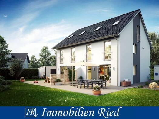 Doppelhaushälfte zum Kauf - Erstbezug 596.000 € 5 Zimmer 133 m² 306 m² Grundstück Hohenwart Hohenwart 86558