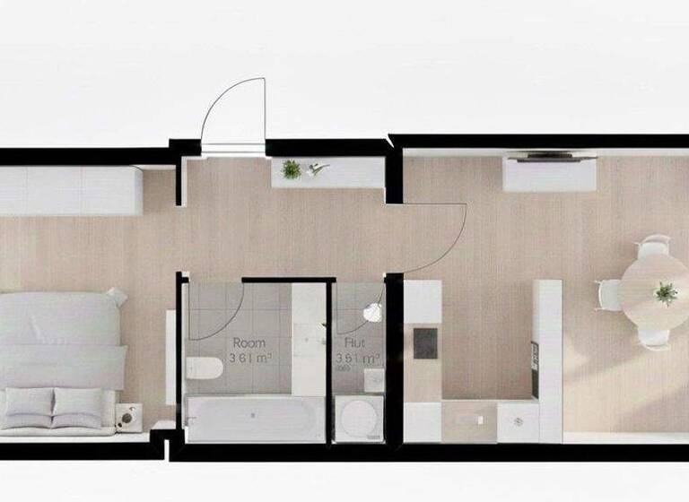 Wohnung zur Miete 690 € 2 Zimmer 44 m² 4. Geschoss Sperberstraße 19 Hummelstein Nürnberg 90461
