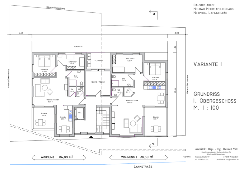 Wohnung zum Kauf provisionsfrei 331.000 € 85 m² Lahnstraße 53-55 Netphen 57250