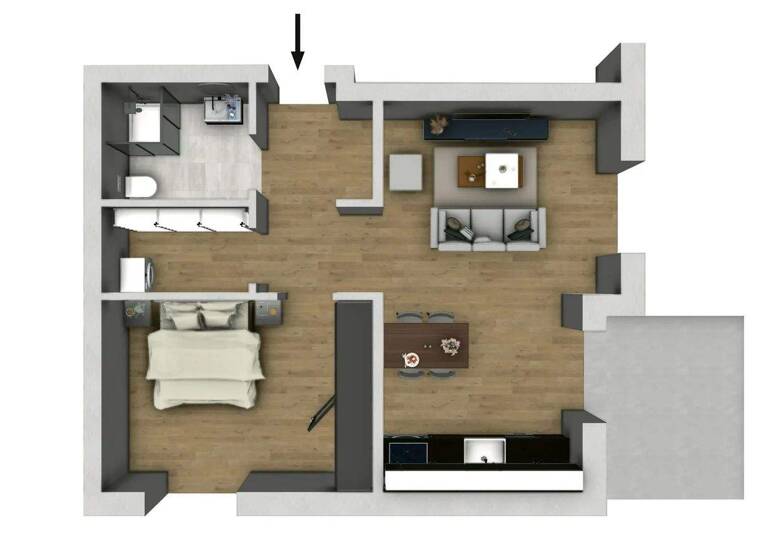Wohnung zum Kauf - Neubau provisionsfrei 224.775 € 2 Zimmer 50 m² EG Leostraße 26 Hövelhof 33161