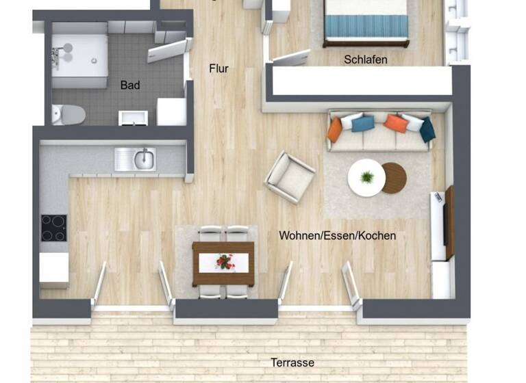 Wohnung zum Kauf als Kapitalanlage geeignet 255.700 € 2 Zimmer 67,3 m²<br/>Wohnfläche Dombühl Dombühl 91601