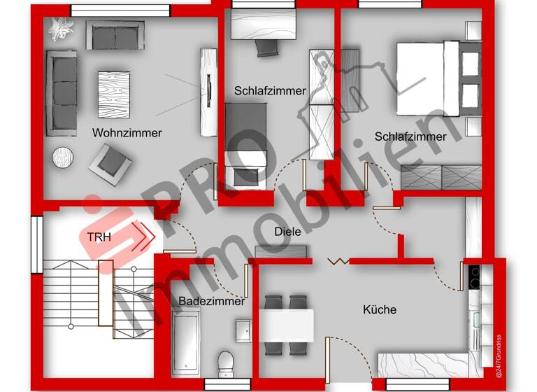 Mehrfamilienhaus zum Kauf als Kapitalanlage geeignet 380.000 € 12 Zimmer 283 m²<br/>Wohnfläche 809 m²<br/>Grundstück Großrosseln Großrosseln 66352
