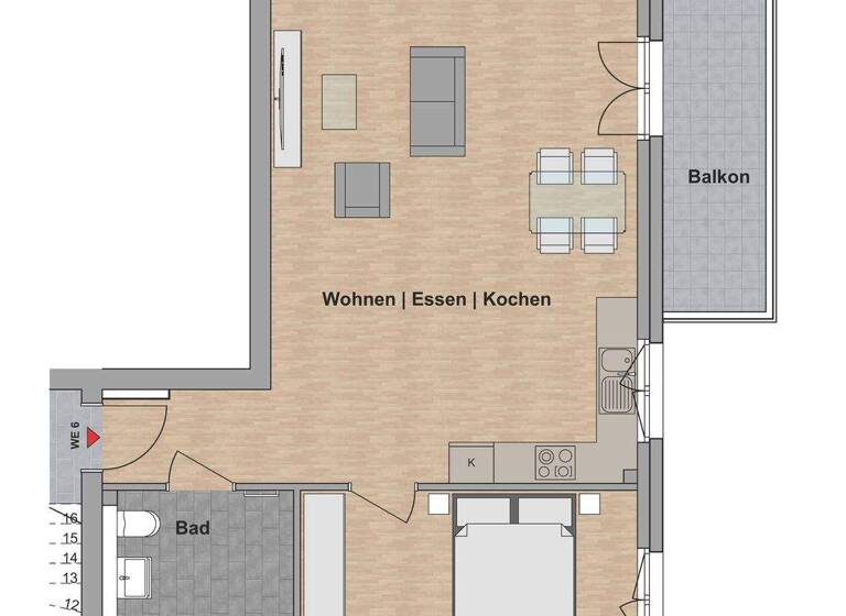 Wohnung zum Kauf provisionsfrei 314.470 € 2 Zimmer 70,1 m² frei ab sofort Klosterhardt-Süd Oberhausen 46119