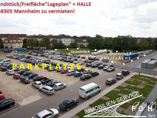 Gewerbegrundstück zur Miete 3,50 € 850 m² Grundstück frei ab sofort Waldhof Mannheim 68305