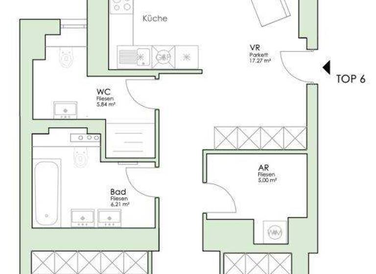 WG-Zimmer zum Kauf 998.000 € 3 Zimmer 101,9 m² 3. Geschoss Wien 1030