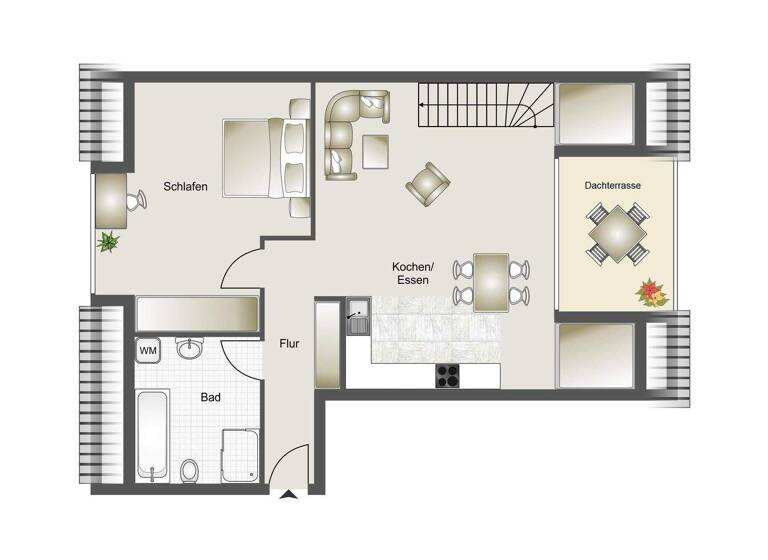 Maisonette zum Kauf 415.000 € 3 Zimmer 95,2 m² 2. Geschoss frei ab sofort Lannesdorf Bonn 53179