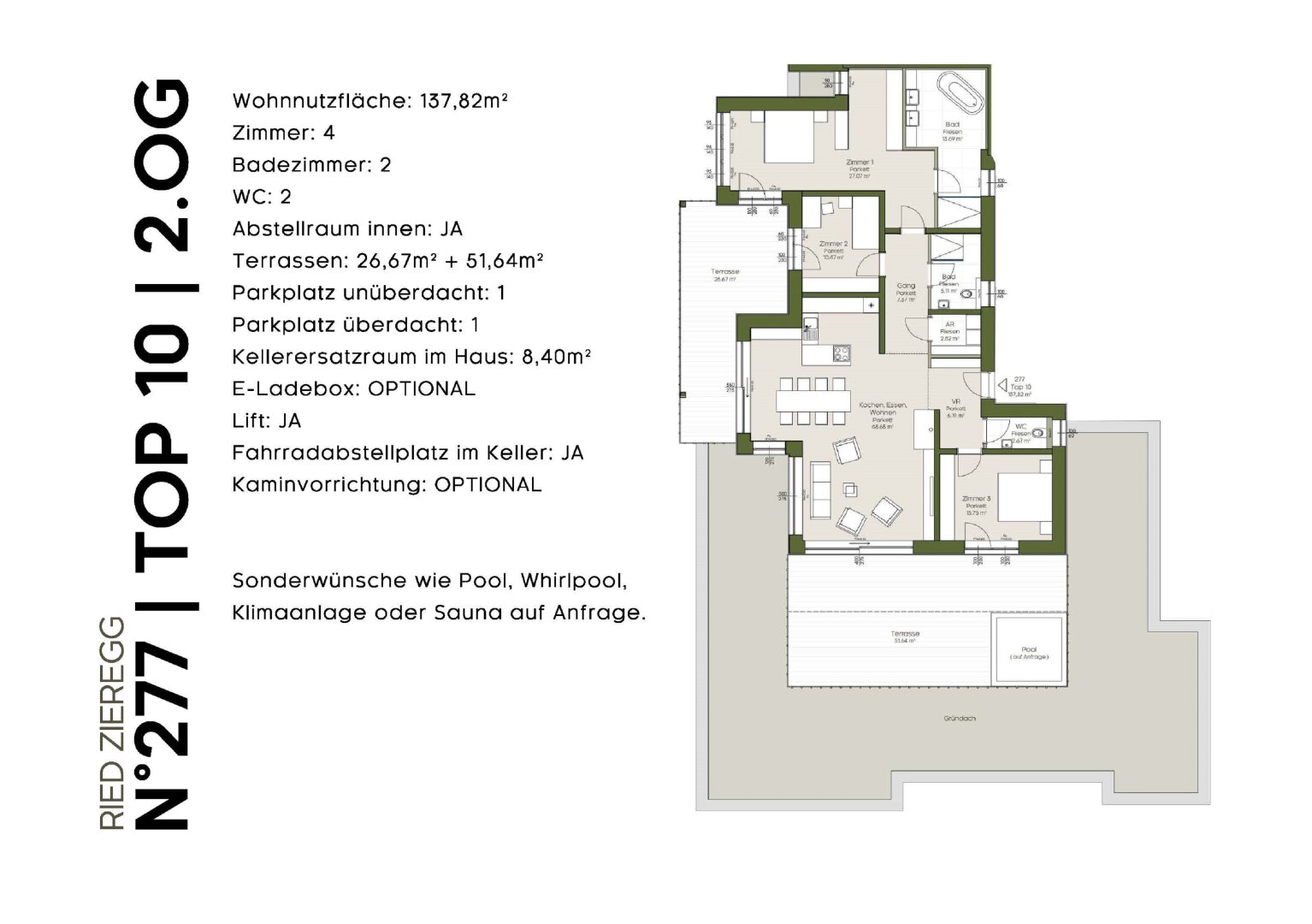 Penthouse zum Kauf 840.000 € 4 Zimmer 137 m²<br/>Wohnfläche Platscherstraße Ehrenhausen an der Weinstraße 8461