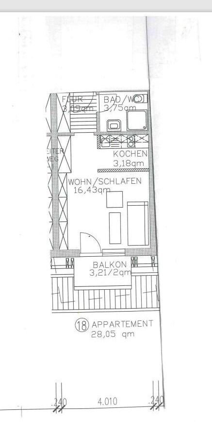 Studio zum Kauf 56.000 € 1 Zimmer 28,1 m²<br/>Wohnfläche 1.<br/>Geschoss Böbrach 94255