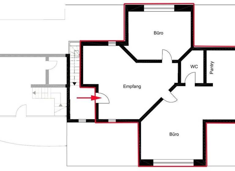 Büro zur Miete 1.526 € 109 m² Bürofläche Stadtmitte Rostock 18055