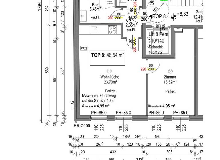 Wohnung zum Kauf - Erstbezug 222.000 € 2 Zimmer 46,5 m² 1. Geschoss Wien 1210