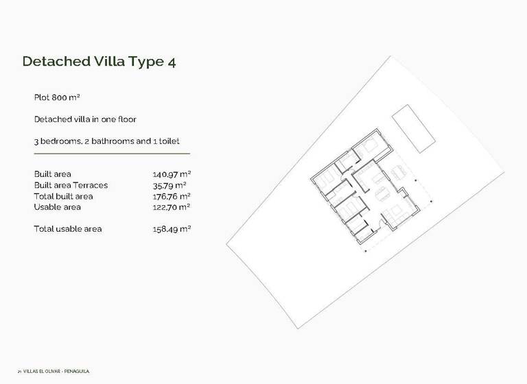 Villa zum Kauf provisionsfrei 375.000 € 4 Zimmer 140 m² 801 m² Grundstück Sector El Olivar Penaguila 03815