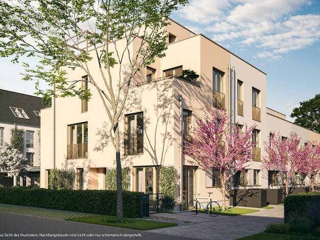Reihenmittelhaus zum Kauf - Neubau provisionsfrei 1.130.000 € 4 Zimmer 129,1 m² 131 m² Grundstück Schmetterlingstr. 6a,6b,8a,8b, Kirchheim Kirchheim b. München 85551