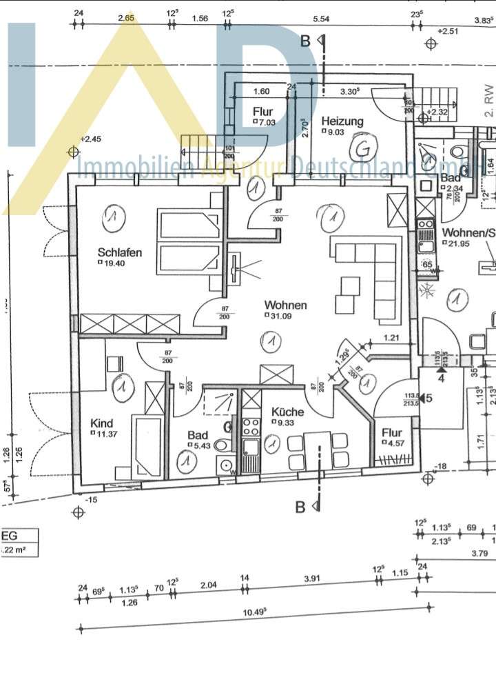 Reihenmittelhaus zum Kauf 197.000 € 3 Zimmer 90 m²<br/>Wohnfläche 110 m²<br/>Grundstück Hennenbach Ansbach 91522