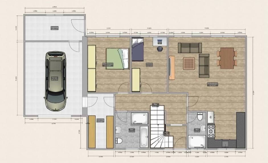 Terrassenwohnung zur Miete 1.540 € 3 Zimmer 105 m²<br/>Wohnfläche EG<br/>Geschoss ab sofort<br/>Verfügbarkeit Triebseer Wiesen Stralsund 18437