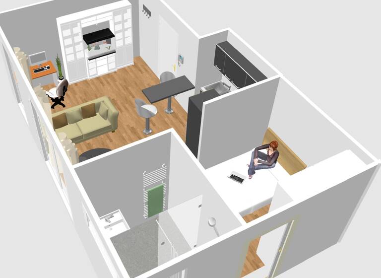 Wohnung zur Miete 750 € 2 Zimmer 38 m²<br/>Wohnfläche EG/1<br/>Geschoss Dorthausen Mönchengladbach 41179