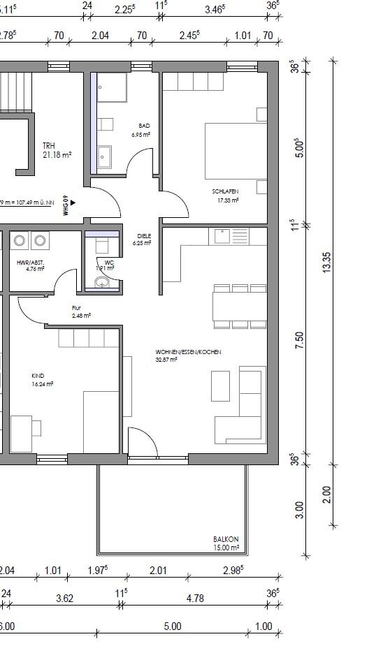 Wohnung zum Kauf provisionsfrei 606.272 € 3 Zimmer 94,7 m²<br/>Wohnfläche Griesheim Frankfurt 65933