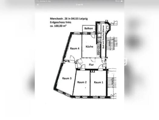 Wohnung zur Miete Tauschwohnung 900 € 4 Zimmer 115 m² 1. Geschoss Gohlis-Süd Nord 04155