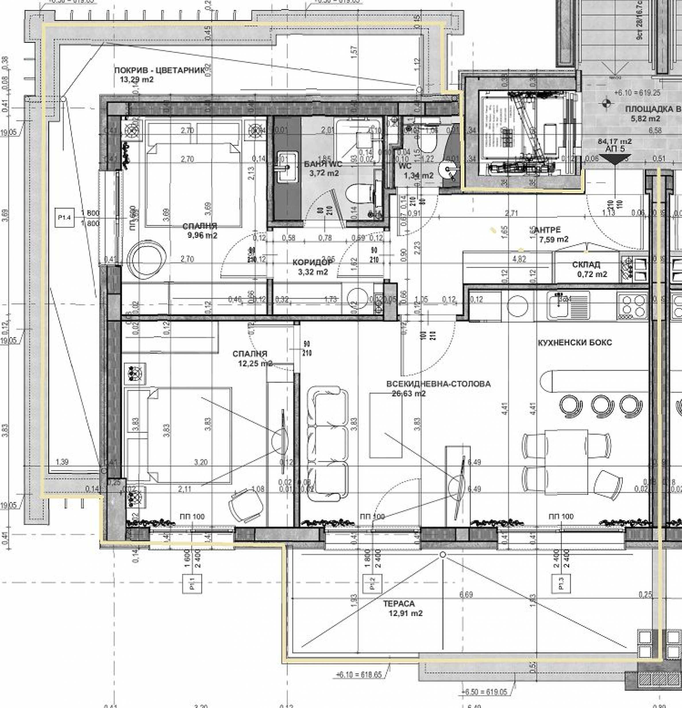 Studio zum Kauf 203.988 € 3 Zimmer 171,5 m²<br/>Wohnfläche Sofia