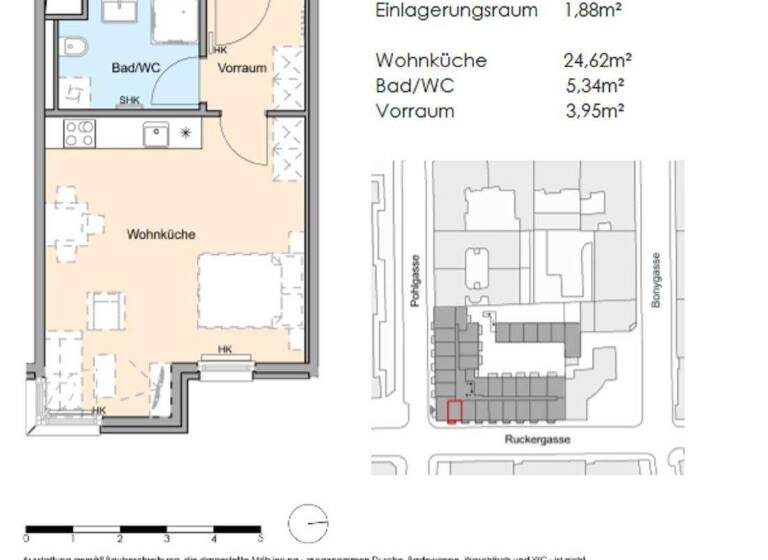Studio zur Miete 548 € 1 Zimmer 33,9 m² 2. Geschoss frei ab 01.07.2026 Pohlgasse 26 Wien 1120