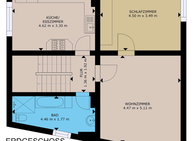 Reihenendhaus zum Kauf 69.000 € 3 Zimmer 115 m² 91 m² Grundstück Pothofstraße 23a Gatersleben Seeland 06466