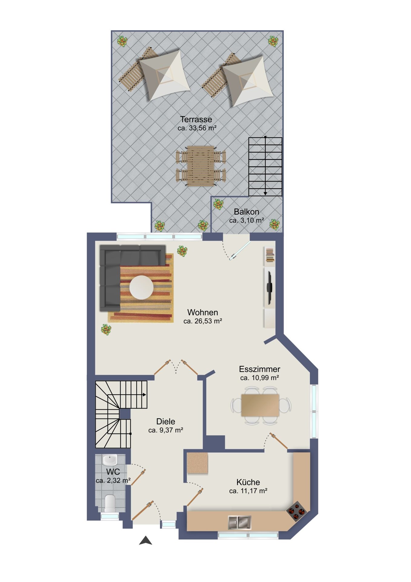 Doppelhaushälfte zum Kauf 575.000 € 5 Zimmer 129,7 m²<br/>Wohnfläche 454 m²<br/>Grundstück Rahlstedt Hamburg / Rahlstedt 22143