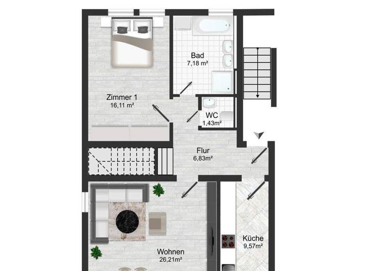 Maisonette zum Kauf 375.000 € 6 Zimmer 134 m² frei ab 31.12.2026 Käfertal Mannheim 68309