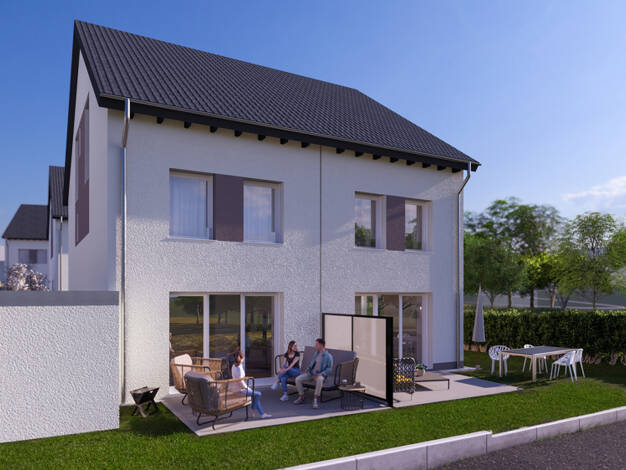 Doppelhaushälfte zum Kauf - Erstbezug 419.900 € 4,5 Zimmer 109 m² 271 m² Grundstück Donaueschingen Donaueschingen 78166