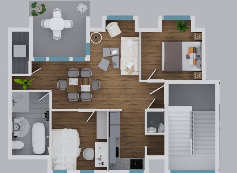 Wohnung zum Kauf provisionsfrei 433.500 € 3 Zimmer 76,1 m²<br/>Wohnfläche Dachgeschoss<br/>Geschoss ab sofort<br/>Verfügbarkeit Endenich Bonn 53121