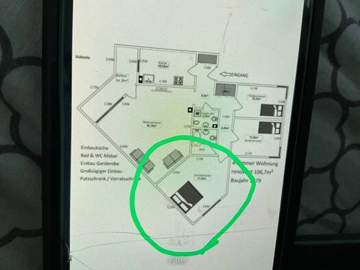 Studio zur Miete 238 € 1 Zimmer 17,4 m² Geschoss -1/5 frei ab 15.04.2026 Meinhardswindener Straße 3 Ansbach 91522