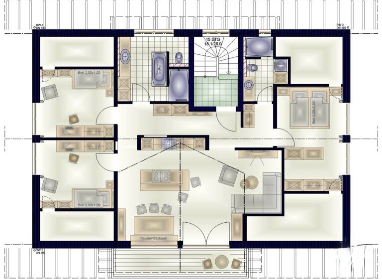 Wohnung zum Kauf - Erstbezug provisionsfrei 590.000 € 4 Zimmer 103 m² 2. Geschoss Bechen Durach - Bechen 87471