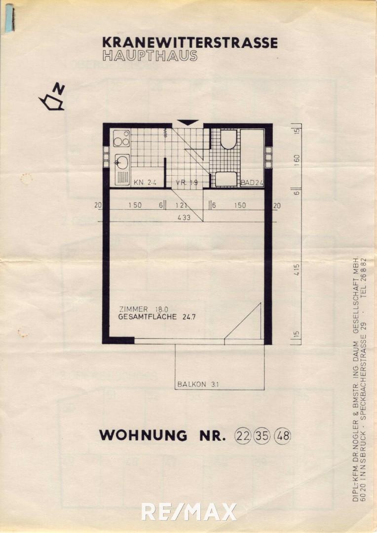 Wohnung zum Kauf 165.000 € 1 Zimmer 24,7 m²<br/>Wohnfläche Innsbruck Innsbruck 6020