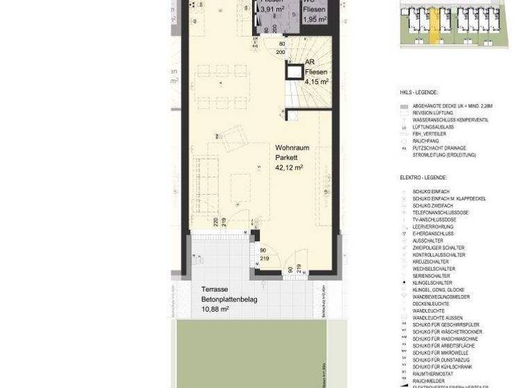 Reihenmittelhaus zum Kauf - Erstbezug provisionsfrei 499.000 € 4 Zimmer 111,6 m² frei ab 31.03.2026 Reisinger Straße 40-60 Ragelsdorf St. Pölten 3107
