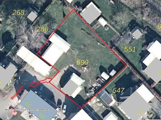Gewerbegrundstück zum Kauf 125.000 € 1.228 m² Grundstück Kranenburg 47559