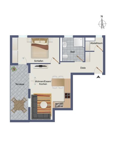 Wohnung zum Kauf 281.532,50 € 2 Zimmer 58,7 m² Öhringen Öhringen 74613