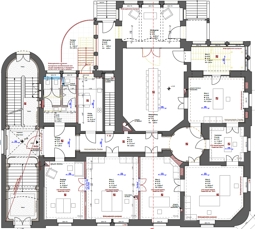 Büro-/Praxisfläche zur Miete provisionsfrei 352,5 m²<br/>Bürofläche Goldschmidtstraße 31 Zentrum - Südost Leipzig 04109