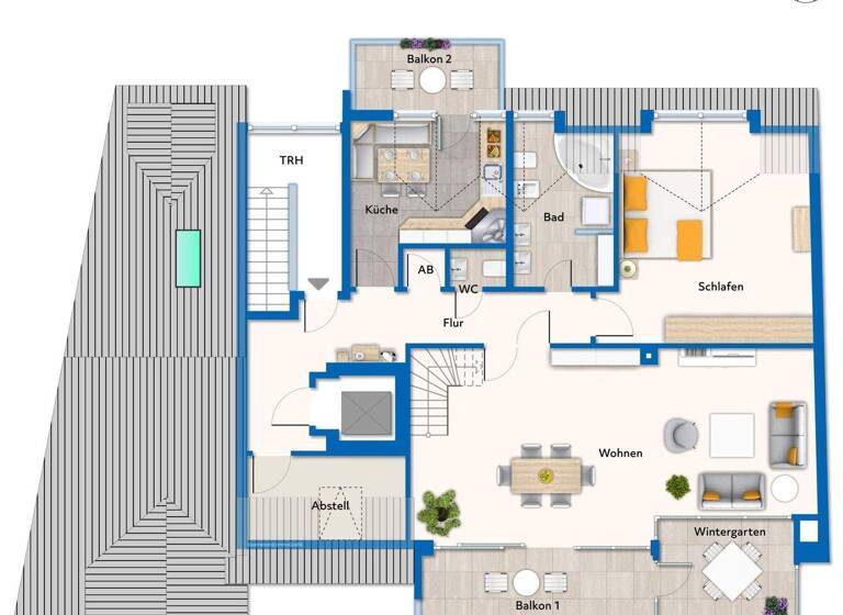 Penthouse zum Kauf 899.000 € 6 Zimmer 190 m² Schützenplatz Lüneburg 21337