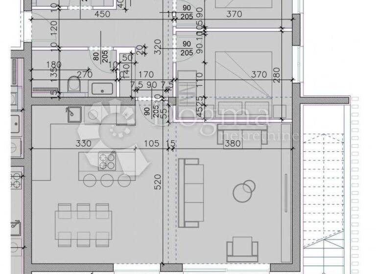 Wohnung zum Kauf 393.328 € 3 Zimmer 122 m² 2. Geschoss Sukosan
