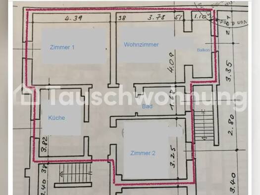 Wohnung zur Miete Tauschwohnung 650 € 3 Zimmer 73 m² 1. Geschoss Mauritz Münster 48145