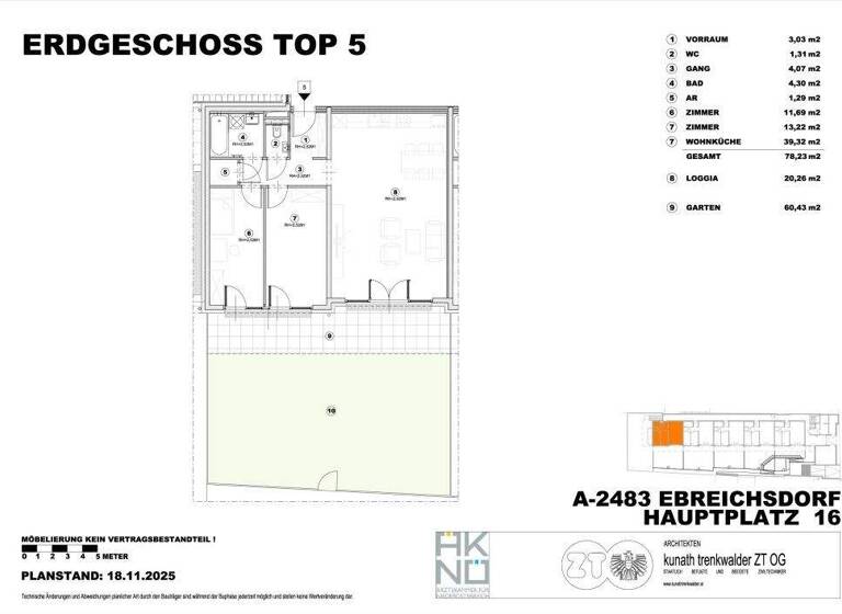 Wohnung zur Miete 1.164 € 3 Zimmer 98,5 m² Ebreichsdorf 2483