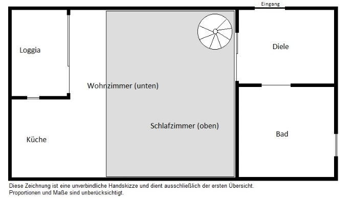 Maisonette zur Miete 630 € 2 Zimmer 55 m²<br/>Wohnfläche 2.<br/>Geschoss Otto-Hahn-Str. Wersten Düsseldorf 40591